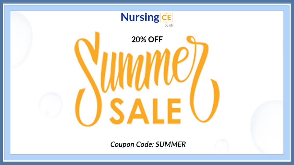 Our Summer Sale is Here | Enjoy 20% OFF Your Nursing CEs