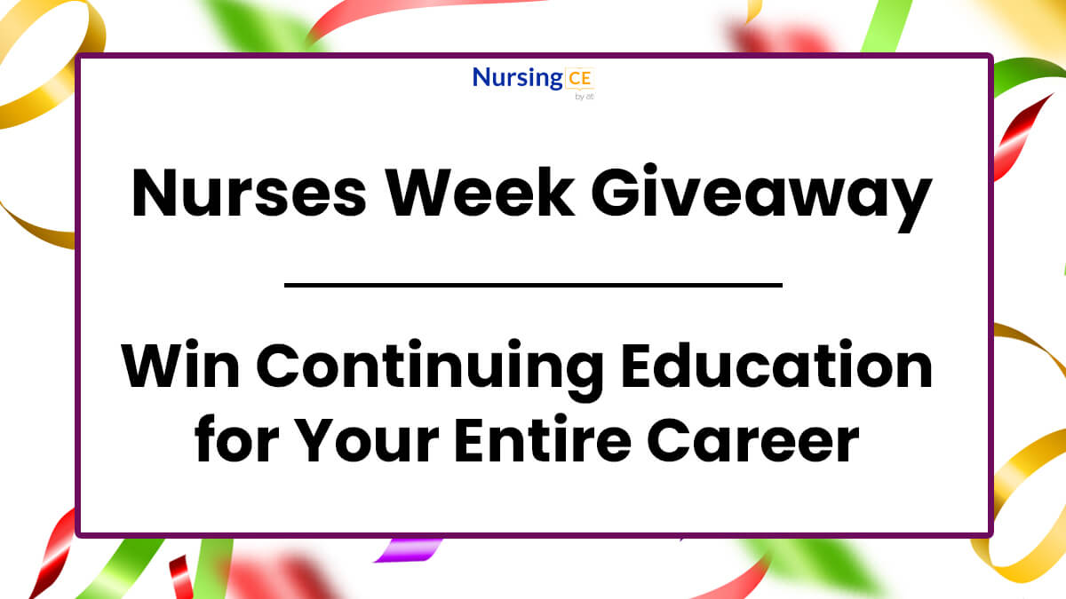 Tired of Paying for Your Continuing Education? Enter to Win Our Career CE Plan | Nurses Week Giveaway